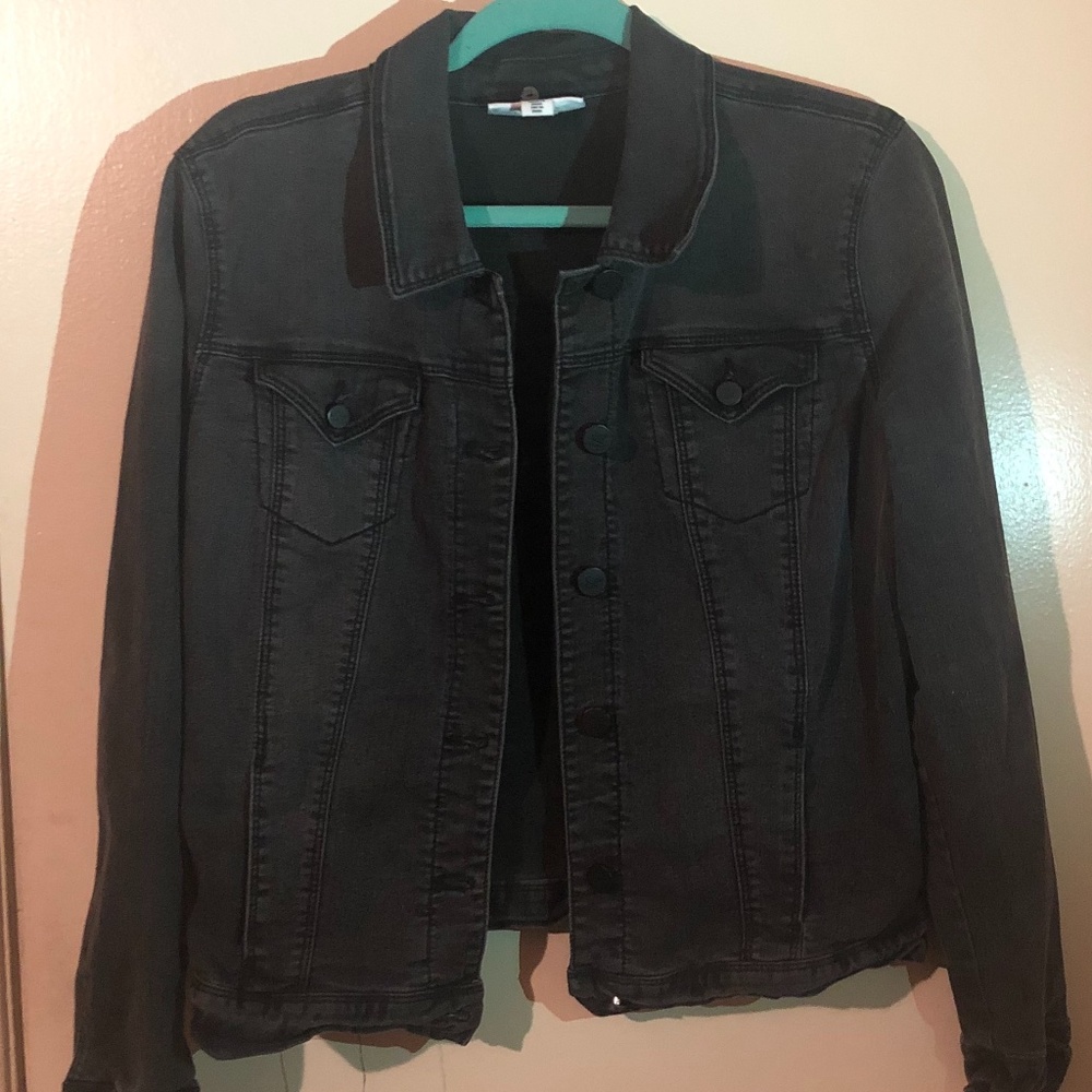 --Style & Co Warm Jacket-- /Size: (M) /Color: Gray/Blk